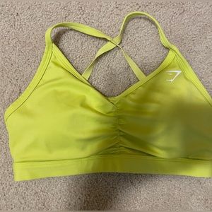 Women’s Gymshark yellow sports bra
